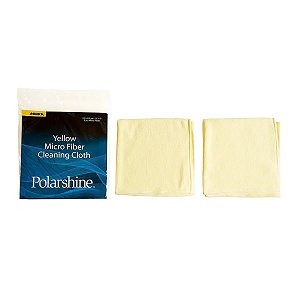 PANO DE MICROFIBRA 330 X 330MM MACIO AMARELO - PACOTE COM 2 - MIRKA
