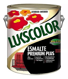 ESMALTE SINTETICO BRILHANTE BRANCO 3,6L PARA MADEIRAS E METAIS - LUKSCOLOR