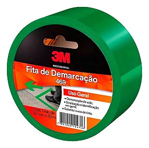 FITA ADESIVA DE DEMARCACAO VERDE 50MM - 469 - 3M