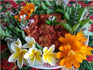 Rondelli de ricota e nozes com molho sugo ao perfume de manjericão