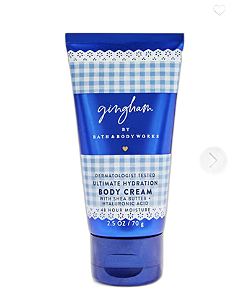 Gingham mini hidrante bath body works 75ml