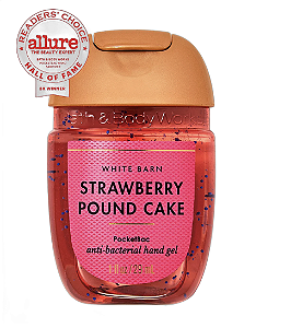 Anti bacterial Hand gel Bath & Body Works Strawberry Pound Cake 29 ml