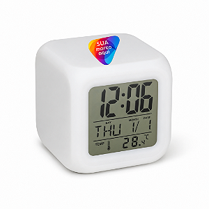 Relógio Digital LED com Despertador