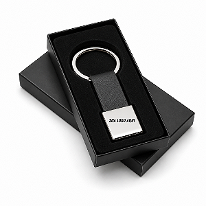 Chaveiro Metal com Couro