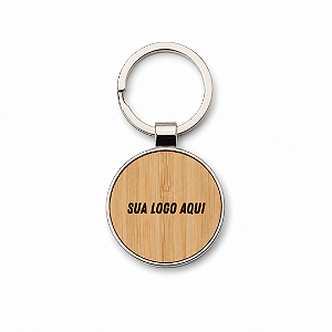 Chaveiro Metal Bambu Redondo