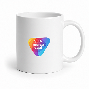 Caneca Branca de Cerâmica 325ml