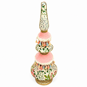 Árvore de Natal Decorativa em tecido bordada 72cm