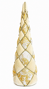 Árvore Decorativa em Tecido Bordado 56 cm