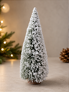 Árvore Nevada formato cone 20 cm