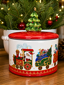 Pote Hermético Natalino 15 cm de diâmetro