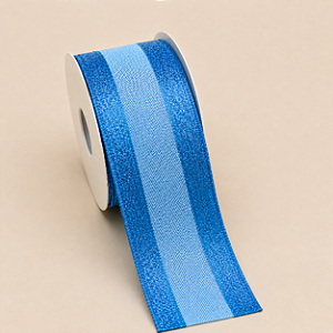 Fita Aramada Azul com Glitter 6,3 cm x 9,14 m