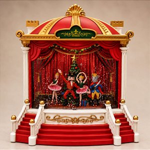 Teatro Quebra-Nozes Musical com Iluminação – 23 x 23 cm