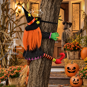 Bruxa Decorativa para Amarrar na Árvore Halloween 95 cm
