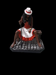 Estatueta Maria Navalha 3D em PLA PTG