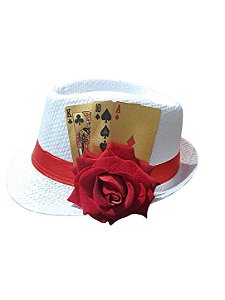 Chapéu Malandra com Rosa