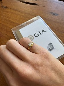 ANEL GOTA DIAMANTE GIA