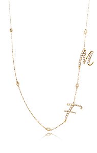 COLAR INICIAIS DIAMANTES