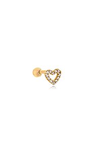 PIERCING CORAÇÃO ZIRCONIA