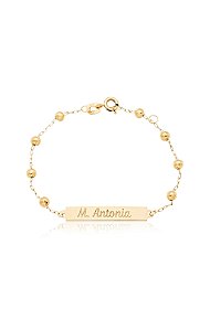 INFANTIL PULSEIRA COM BOLINHAS PLAQUINHA