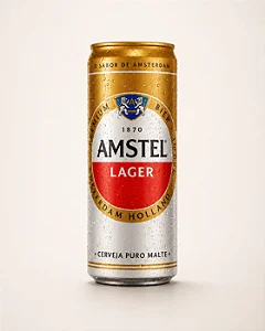 Cerveja Amstel lata com 269 ml