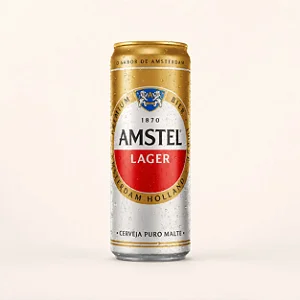 Cerveja Amstel lata com 350 ml