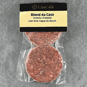 Hamburguer Blend da Casa (Patinho com Toque de Bacon) aproximadamente 300 gramas