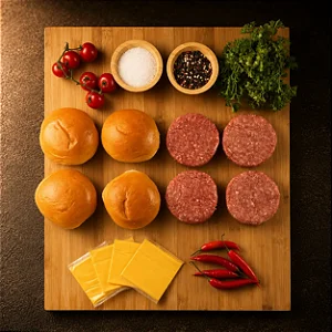 Kit Hambúrguer Blend da Casa para 05 Pessoas