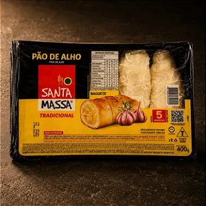 Pão de Alho Santa Massa Tradicional 400 gramas