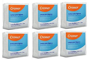 Kit 6 Lenco Banho e Higiene Wipes com 50 Unidades