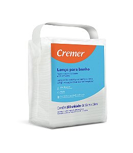 Lenço para Banho e Higiene Cremer 100 Unidades