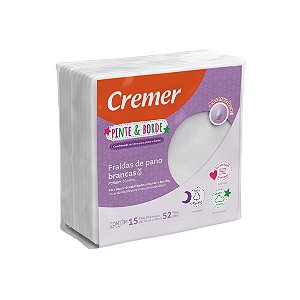 Pacotão Fralda Luxo Pinte E Borde Com 15 Unidades Cremer