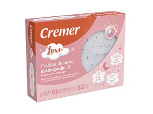 Fralda De Pano Cremer - Estampa Menina - Luxo