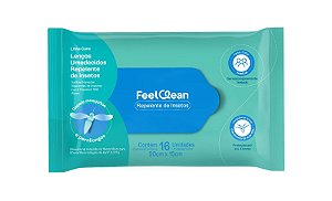 Lenços Umedecidos Feelclean Repelente De Insetos C/ 16 Unidades