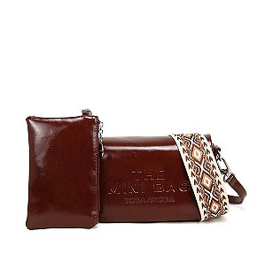 Bolsa rosa amora, transversal