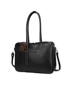 Bolsa Rosa Amora Notebook Preta