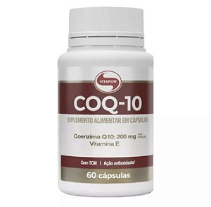 Coq-10 Coenzima Q10 100mg com Vitamina E 60 Cápsulas