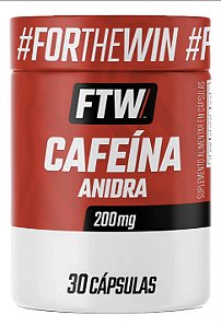 Cafeina anidra 200mg 30 Capsulas - FTW Sem sabor
