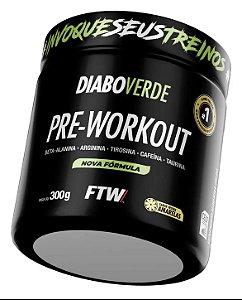 Pre Treino Pre Woorkout Diabo Verde Pote 300g - consulte sabores - FTW