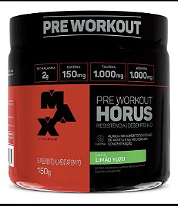 Pre Treino Horus 150g Max Titanium - consulte Sabores