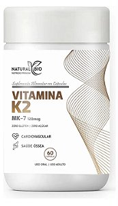 Vitamina K2 120mcg Capsulas NATURALBIO 60 Capsulas