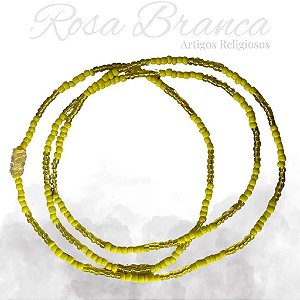 Guia de Miçangas - Amarelo e Amarelo Cristal Com Firma