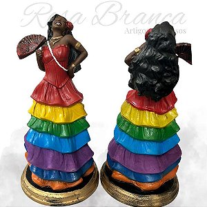 Imagem Resina Premium - Pomba Gira 7 Saias Colorida