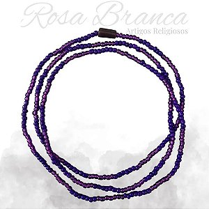 Guia de Miçangas - Roxo e Roxo Com Firma