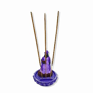 Incensário Nanã Lilás 12 cm 3 Varetas em Resina