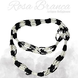Brajá 7 Fios Preto e Branco