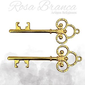 Chave Antiga Dourada 15cm
