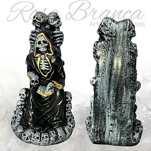 Imagem Gesso - Exu Caveira Sentado