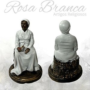 Imagem Resina Premium - Preta Velha Sentada - 15cm