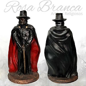Imagem Resina Premium - Exu Capa Preta - 15cm