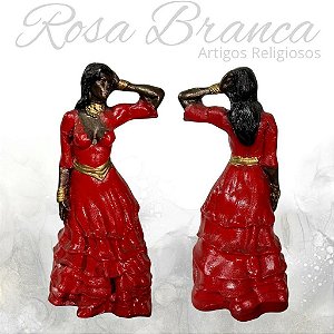 Imagem Resina Premium - Pomba Gira Saia Vermelha - 15cm